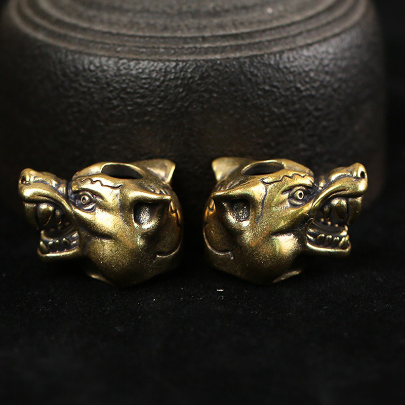 Wolf Jewelry & Watches Tampa Reviews - 동물 늑대 전사 머리 조각 황동