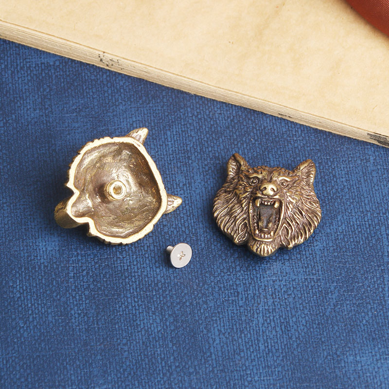빈티지 조각 늑대 머리 황동 장식 버클, 입체 콘초 스 - Wolf Jewelry & Watches Tampa Reviews 리뷰 및 가격