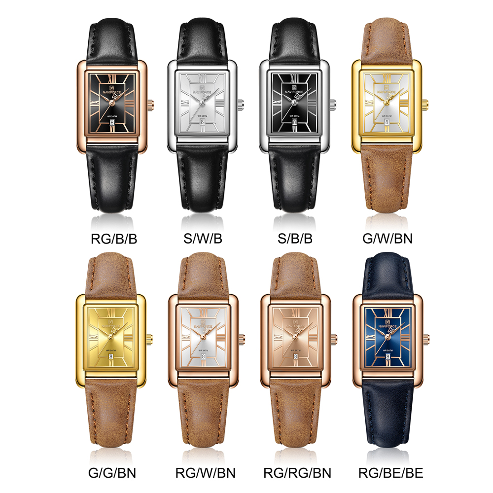 NAVIFORCE 여성용 우아한 직사각형 쿼츠 시계 심 - Jewelry Like Watches 리뷰 및 가격