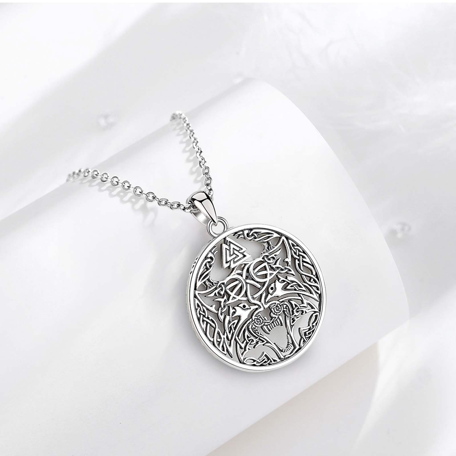 Eudora 925 스털링 실버 바이킹 늑대 목걸이 오 - Wolf Jewelry & Watches Tampa Reviews 리뷰 및 가격