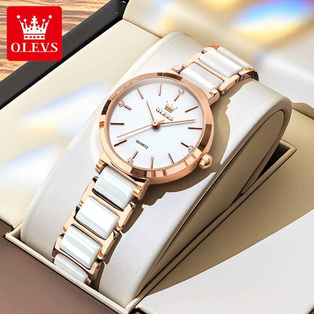 OLEVS 여성 시계 5877 고급스러운 우아한 쿼츠  - Jewellery Watches 리뷰 및 가격