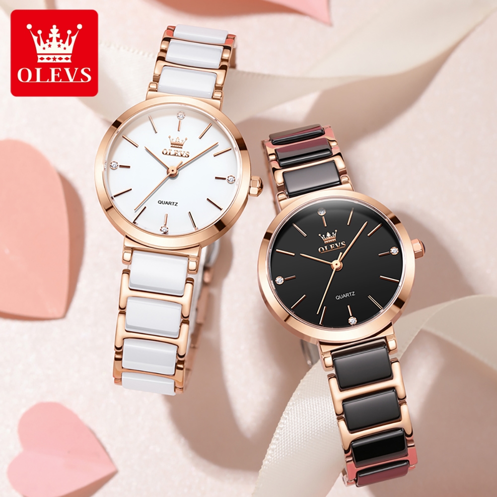 OLEVS 여성 시계 5877 고급스러운 우아한 쿼츠  - Jewellery Watches 리뷰 및 가격