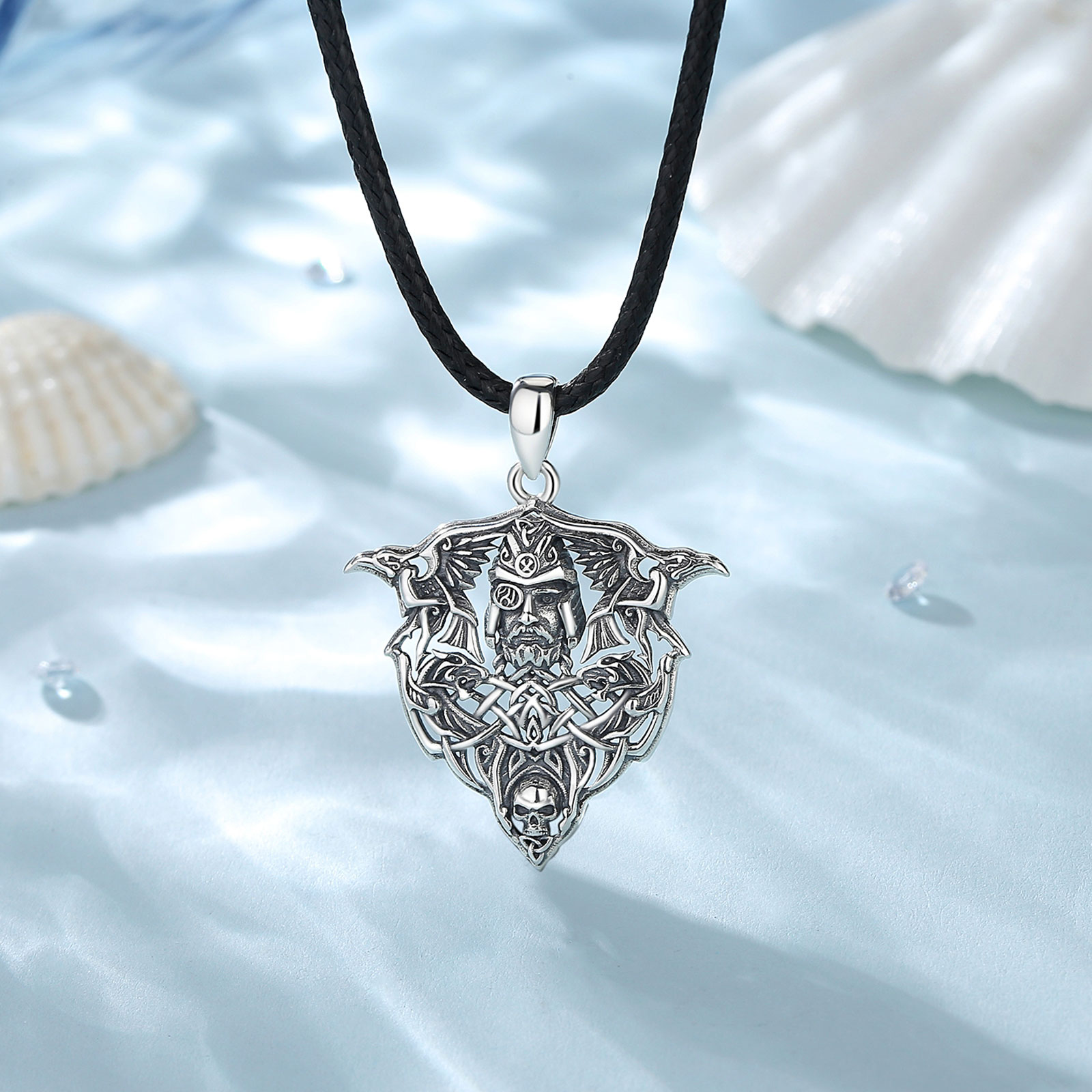 유도라 925 스털링 실버 바이킹 레이븐 울프 목걸이  - Wolf Jewelry & Watches Tampa Reviews 리뷰 및 가격