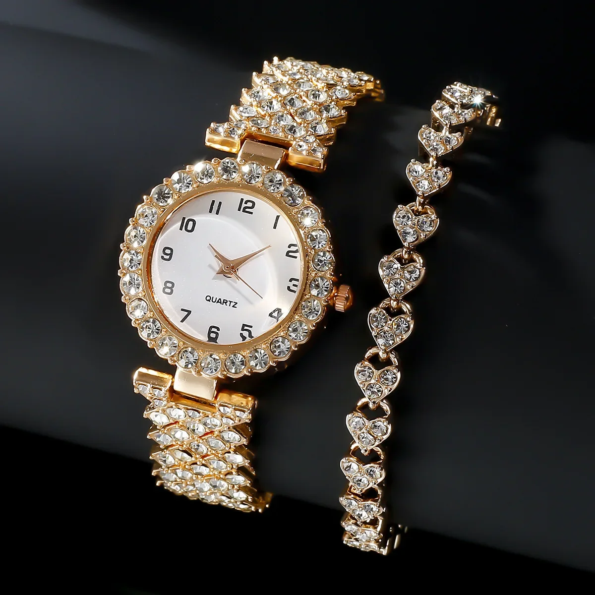 1개/2개 고급 패션 여성 시계 세트 실버 스트랩 여성 - Jewelry Like Watches 리뷰 및 가격