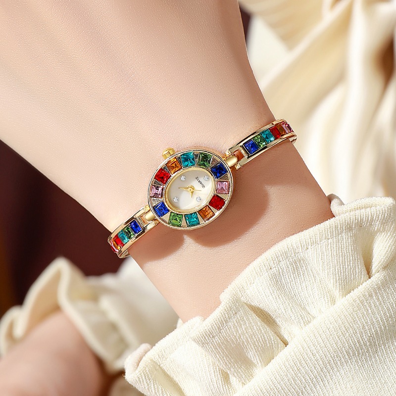 2pcs 우아한 화려한 라인스톤 여성 쿼츠 시계 팔찌  - Jewelry Like Watches 리뷰 및 가격