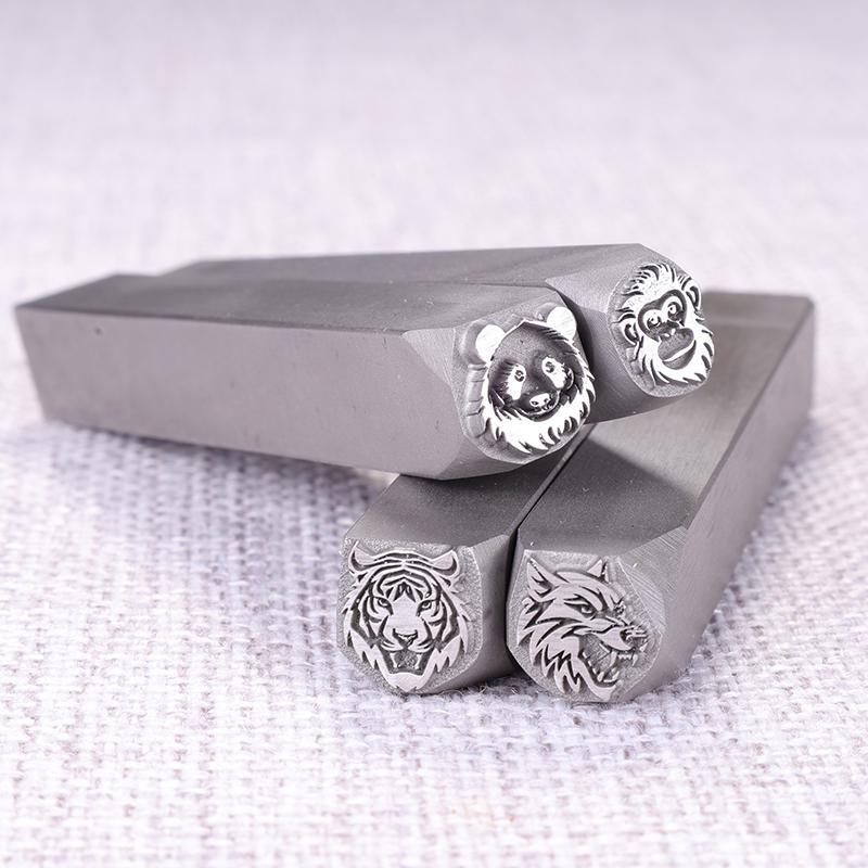 동물 머리 모양 스틸 스탬프 펀치, 사자/늑대 무늬 각 - Wolf Jewelry & Watches Tampa Reviews 리뷰 및 가격